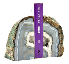 将图片加载到图库查看器,Agate geode bookends