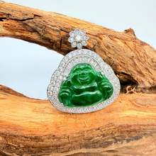 Cargar imagen en el visor de la galería, Jade with Diamonique Pendant