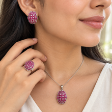 Load image into Gallery viewer, Royal Bloom Pendant, Earring & Ring Set