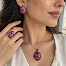 Load image into Gallery viewer, Ruby Nuggets Teardrop Set
