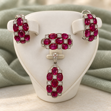 将图片加载到图库查看器,Ruby with Diamonique Plus Style Set
