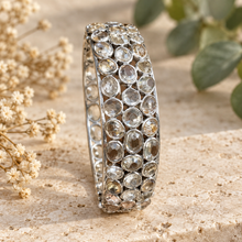 Load image into Gallery viewer, Rutilated Quartz Bangle with Silver