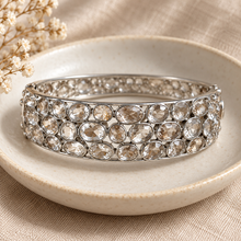Load image into Gallery viewer, Rutilated Quartz Bangle with Silver