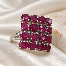 Загрузить изображение в средство просмотра галереи, Ruby Four-Row Statement Ring