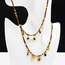 Загрузить изображение в средство просмотра галереи, Faceted Tiger's Eye & MOP Necklace