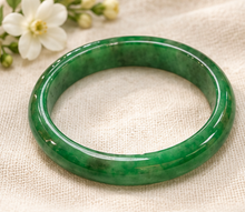 Load image into Gallery viewer, Color-Enhanced Nephrite Jade Bangle Bracelets
