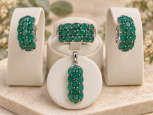 Load image into Gallery viewer, Emerald Triple Line Set