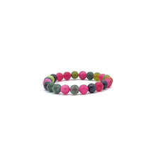 Load image into Gallery viewer, Tourmalated Quartz Dyed Bracelet