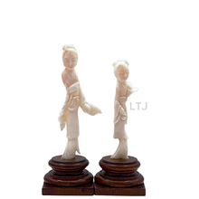 将图片加载到图库查看器,Angel Skin Coral carving from 20th century