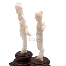 将图片加载到图库查看器,Angel Skin Coral carving from 20th century