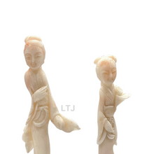 将图片加载到图库查看器,Angel Skin Coral carving from 20th century