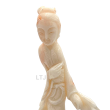 将图片加载到图库查看器,Angel Skin Coral carving from 20th century