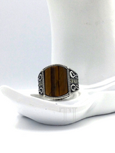 Загрузить изображение в средство просмотра галереи, Yellow Tiger's Eye Ring in Sterling Silver