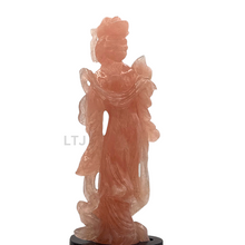 Cargar imagen en el visor de la galería, Rose Quartz carving from Qing Dynasty