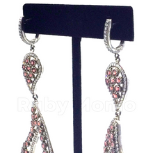 Cargar imagen en el visor de la galería, Multi-gemstone earrings in sterling silver