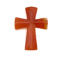 将图片加载到图库查看器,Carnelian cross pendant