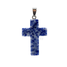 将图片加载到图库查看器,Sodalite Cross Pendant