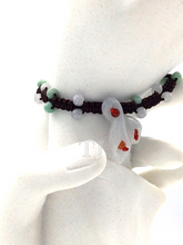 Load image into Gallery viewer, Floral and beads burmese jade adjustable bracelet