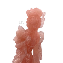 Cargar imagen en el visor de la galería, Rose Quartz carving from Qing Dynasty