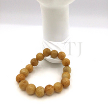 Cargar imagen en el visor de la galería, Yellow Jade 12mm beads bracelet