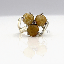 Cargar imagen en el visor de la galería, Rutilated Quartz Ring in Sterling Silver