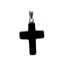 将图片加载到图库查看器,Black Onyx cross pendant