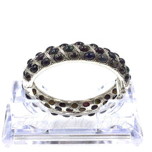 Load image into Gallery viewer, Opal bangle bracelet in sterling silver