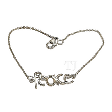 Load image into Gallery viewer, Peace charm bracelet