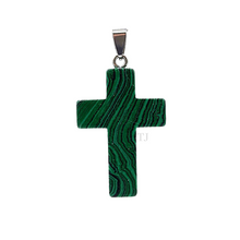 将图片加载到图库查看器,Malachite Cross Pendant