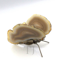 将图片加载到图库查看器,Brown Agate slice butterfly figurine