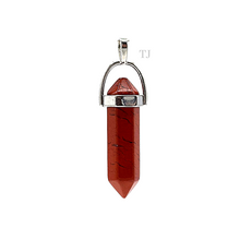 将图片加载到图库查看器,Red Jasper point pendant