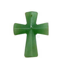 将图片加载到图库查看器,Aventurine cross pendant