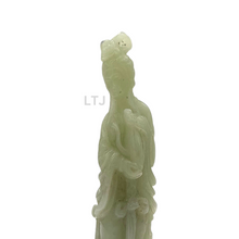将图片加载到图库查看器,Hetian Jade Quan Yin Sculpture