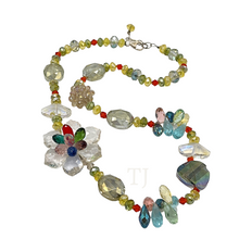 Load image into Gallery viewer, Multi-colored Swarovski necklace