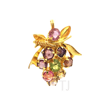 Cargar imagen en el visor de la galería, Multicolored tourmaline pendant