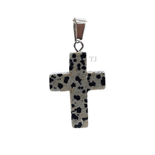 将图片加载到图库查看器,Dalmatian Jasper cross pendant