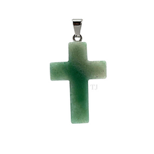 将图片加载到图库查看器,Aventurine Cross Pendant