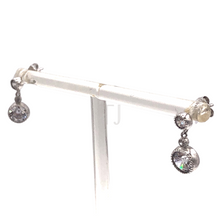 Load image into Gallery viewer, diamonique dangling earrings