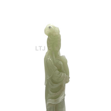 将图片加载到图库查看器,Hetian Jade Quan Yin Sculpture
