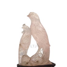 将图片加载到图库查看器,Rose Quartz Carving from Qing Dynasty