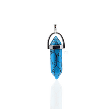 将图片加载到图库查看器,Blue Turquoise point pendant