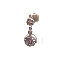Load image into Gallery viewer, diamonique dangling earrings