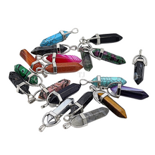 将图片加载到图库查看器,Natural gemstone point pendant collection