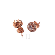 Load image into Gallery viewer, Diamonique sterling silver earrings