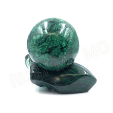将图片加载到图库查看器,孔雀石装饰球