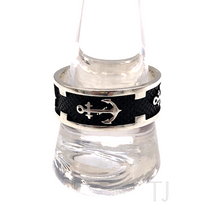 Загрузить изображение в средство просмотра галереи, Anchor designed Sterling silver ring from Italy