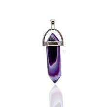 将图片加载到图库查看器,Purple Agate point pendant