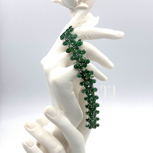 Load image into Gallery viewer, Emerald Bracelet in sterling silver