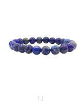 Load image into Gallery viewer, Lapis Lazuli Bead Bracelet