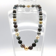 Load image into Gallery viewer, Akoya pearl necklace with 14k gold clasp